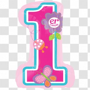 Birthday Cake Mylar Balloon Party - Watercolor Transparent PNG