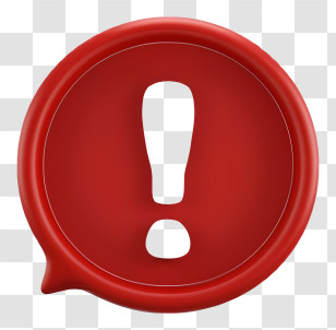Cartoon - Red Alert Warning Icon Transparent PNG