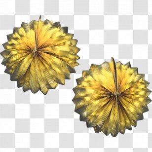 Paper Lantern Gold Metal Transparent PNG