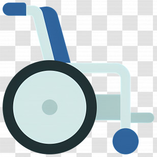 Wheelchair - Blue And White Wheelchair Accessibility Icon Transparent PNG