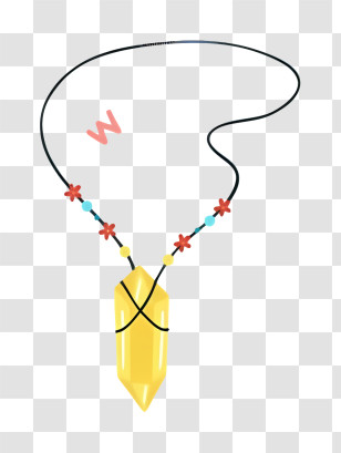 Arrow - Stylish Crystal Necklace Transparent PNG