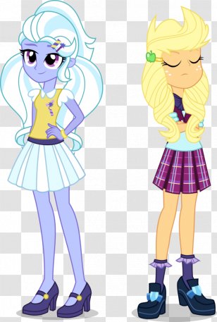 Applejack Pony Fluttershy Sour Sweet Indigo Zap - Frame - Equestria Girls Friendship Games Welcome Transparent PNG