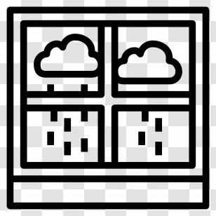 Window Rain - Rainy Window With Clouds Transparent PNG