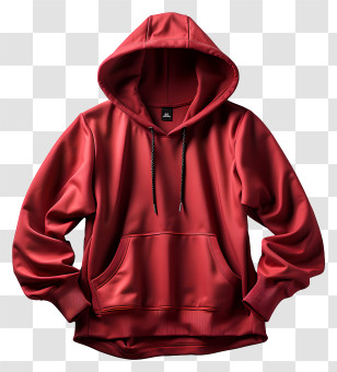 Hoodie - Red Hoodie In Stylish Design Transparent PNG