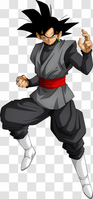 Future Zamasu - Anime Warrior With Blue Hair Transparent PNG