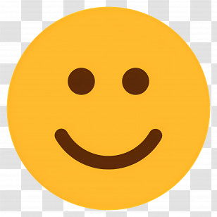 Smile Emoji - Simple Yellow Smile Emoji Face Transparent PNG