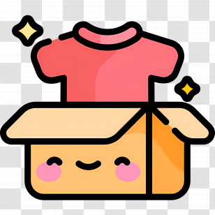 Clothes Box - Clothing Box With Shirt Transparent PNG