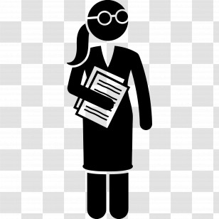 Business Woman - Business Woman Holding Papers Transparent PNG