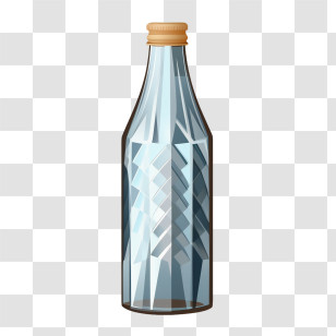 Beer Bottle - Transparent Glass Bottle With Cap Transparent PNG