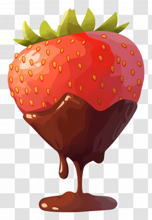 Chocolate Dipped Strawberries - Chocolate Dipped Strawberry Transparent PNG