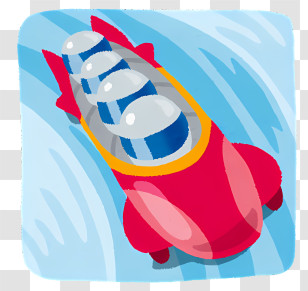 Sport Elements - Red Rocket Car Amusement Park Ride Transparent PNG