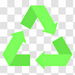 Green Arrow - Green Recycling Symbol For Eco Awareness Transparent PNG
