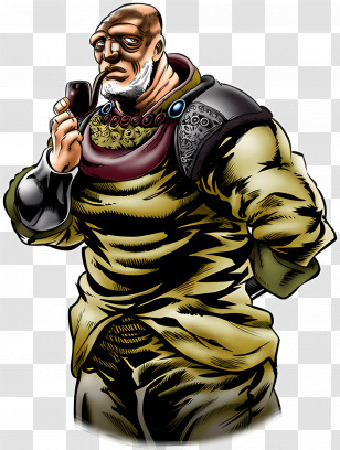 Tonpetty - Elderly Man With Pipe And Beard Transparent PNG