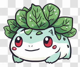 Bulbasaur - Leafy Cartoon Creature Transparent PNG