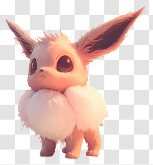 3d Eevee - Fluffy Eevee Character Transparent PNG