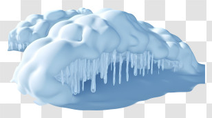3d Rendering - Snow And Icicles In Winter Transparent PNG