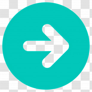Arrow Symbol - Right Arrow In Blue Circle Transparent PNG