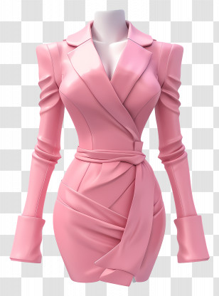 Formal Wear Women - Elegant Pink Dress Transparent PNG