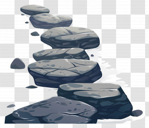 Stone Path - Path Of Stepping Stones Illustration Transparent PNG