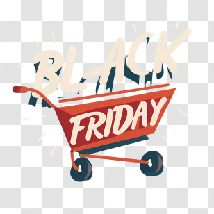 Black Friday - Black Friday Shopping Event Design Transparent PNG