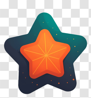 Star Background - Orange Star Icon Transparent PNG