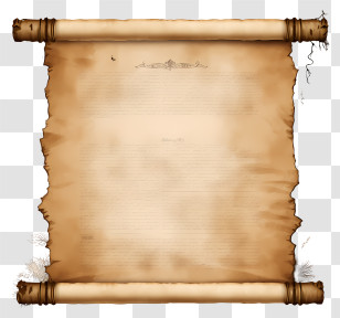 Sketch Style Old Paper - Old Parchment Paper Scroll Illustration Transparent PNG