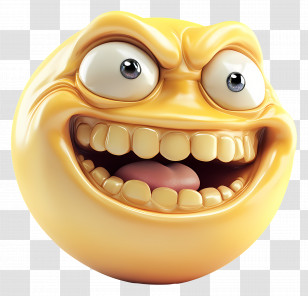 Meme - Crazy Face Emoji Transparent PNG
