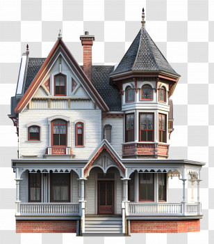 Victorian House - Victorian Style House Transparent PNG