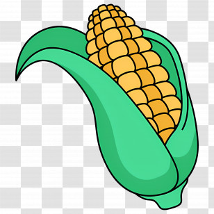 Sweet Corn - Corn Illustration In Flat Style Transparent PNG