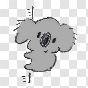 Cartoon - Cute Koala Doodle Transparent PNG