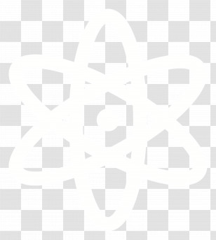Atom Symbol Emoji - White Atom Symbol Transparent PNG