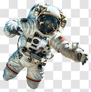 Astronaut Day - Astronaut Floating In Space Transparent PNG
