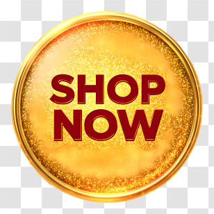 Shop Now - Gold Shop Now Badge Transparent PNG