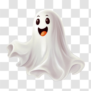 Halloween Ghost - Happy Ghost Cartoon For Halloween Transparent PNG