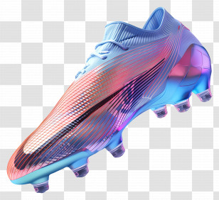 Soccer Cleat - Colorful Soccer Cleat Transparent PNG