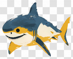 Baby Shark - Vibrant Shark Illustration Transparent PNG