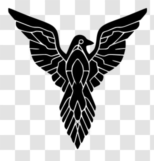 Ravens Logo - Black Bird Silhouette Transparent PNG