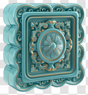 Square Mooncake - Decorative Tile On Transparent Background Transparent PNG