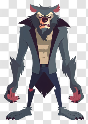 Werewolf - Angry Werewolf Character Transparent PNG