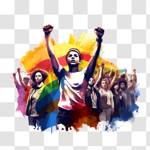 National Civic Pride Day - Protest For Equality And Rights Transparent PNG