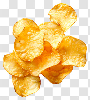 Potato Chip Day - Crispy And Irresistible Golden Potato Chips Transparent PNG