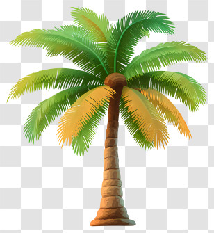 Coconut Tree - Illustration Of Palm Tree Transparent PNG