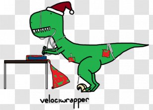 Tyrannosaurus Clip Art Green Cartoon Character - Dinosaur - Bits And Pieces Transparent PNG