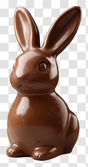 Chocolate Bunny - Milk Chocolate Bunny For Easter Transparent PNG