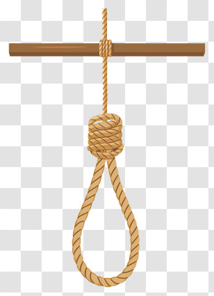 Noose - Hanging Noose With Wooden Beam Transparent PNG