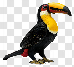 Toucan Bird - Tropical Toucan Illustration With Colorful Beak Transparent PNG