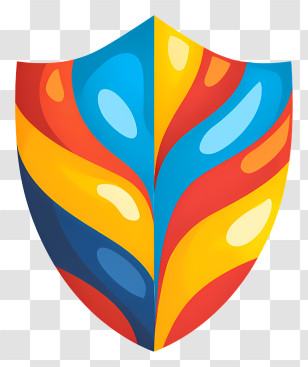 Shield Icon - Colorful Shield Design Transparent PNG