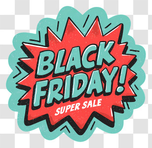 Black Friday Super Sale - Black Friday Super Sale Badge Transparent PNG