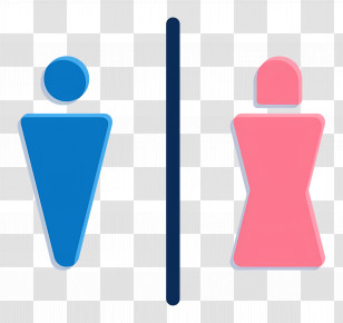 Toilet Sign - Restroom Signs For Public Facilities Transparent PNG