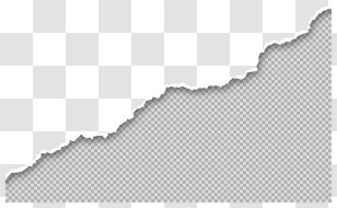 Black And White Line Drawing - Torn Paper Edge Transparent PNG